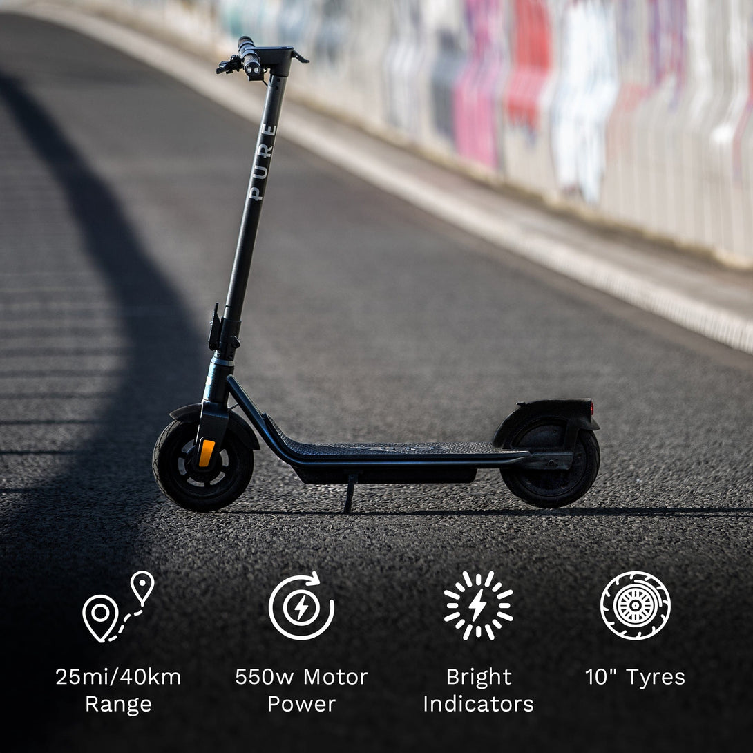 Pure Scooter Matte Black Air³ Pro